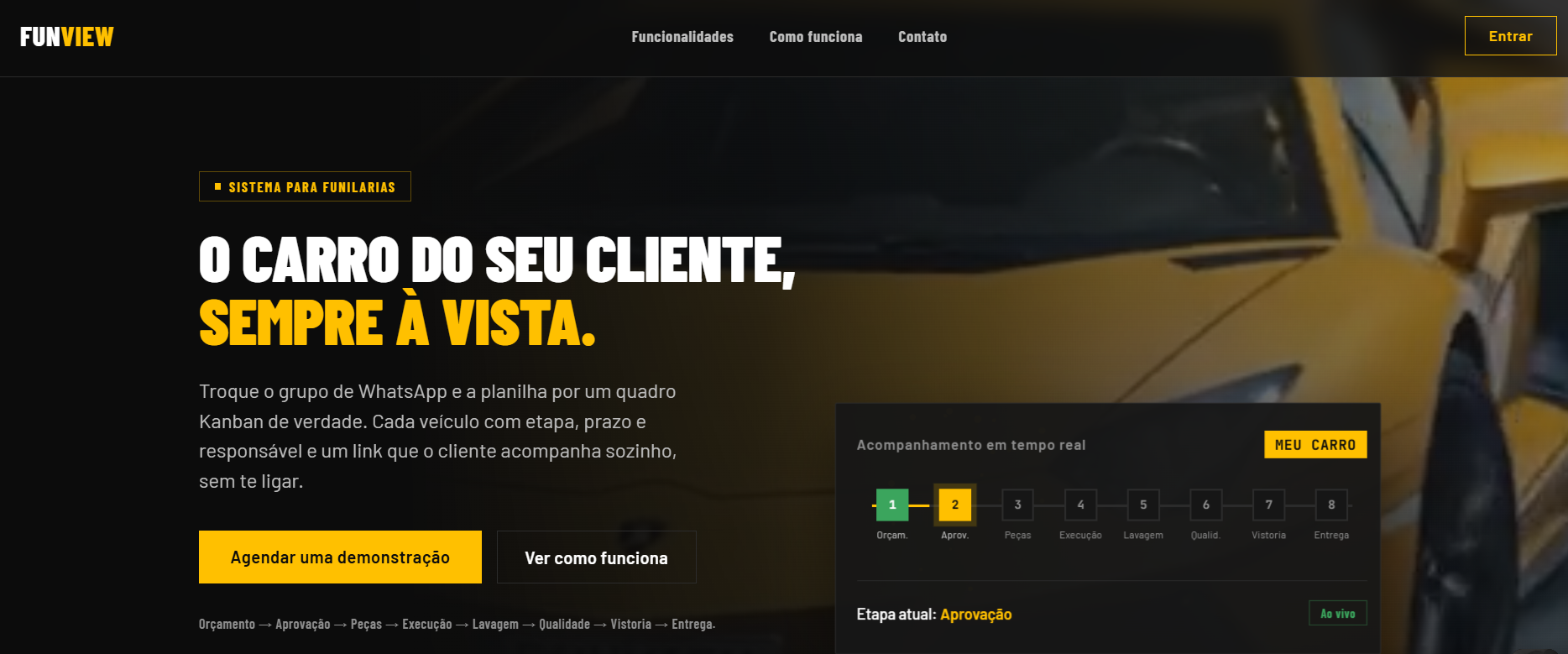 Tela real do Fun View